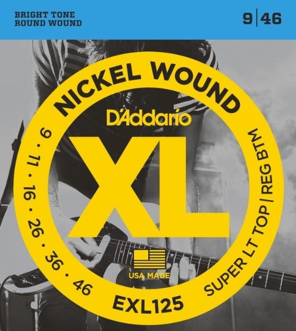 Daddario EXL125 XL Struny pre Elektrickú Gitaru 009-046